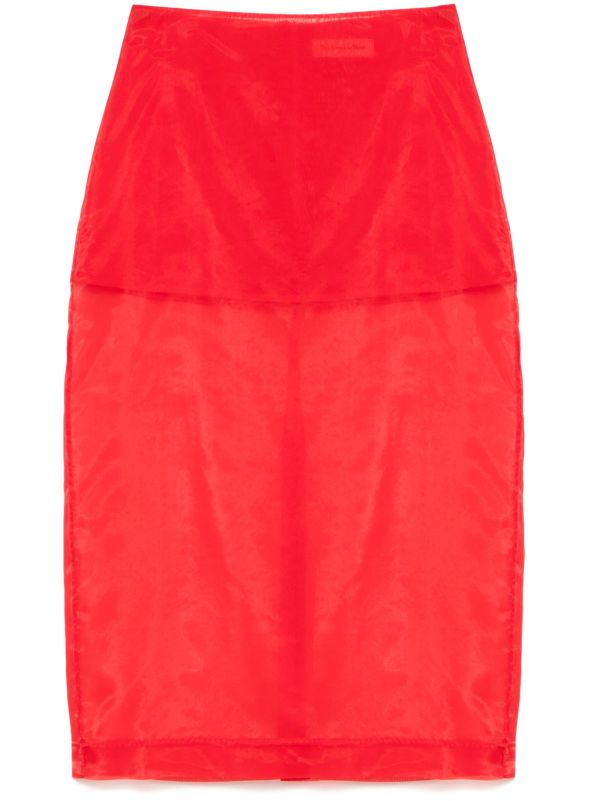 The Frankie Shop Red Peri Skirt | Browns Pencil Skirts