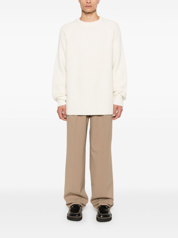 The Frankie Shop White Chunky-Knit Sweater | Browns Knitted Sweaters