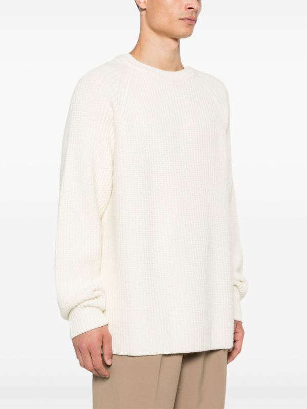 The Frankie Shop White Chunky-Knit Sweater | Browns Knitted Sweaters