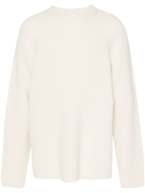 The Frankie Shop White Chunky-Knit Sweater | Browns Knitted Sweaters