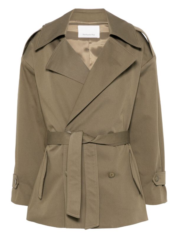 The Frankie Shop Zurich short trench coat | Browns Trench Coats & Raincoats