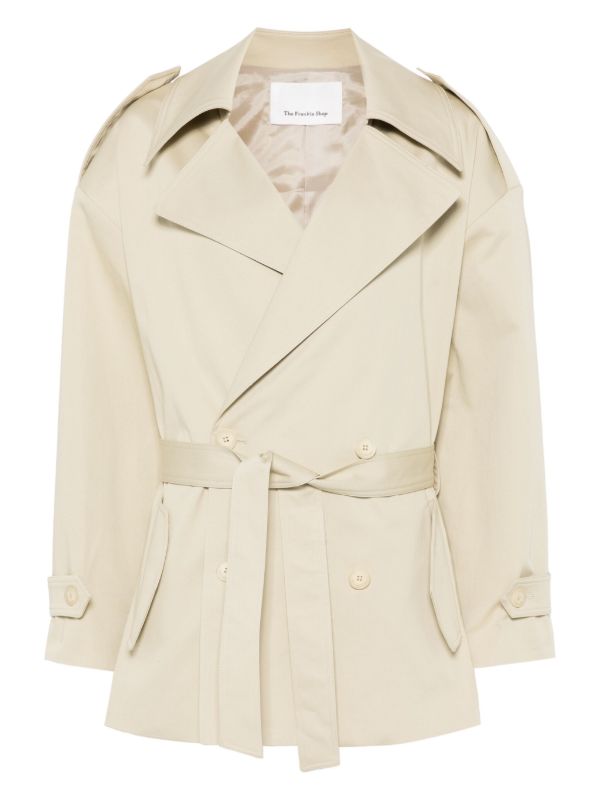 The Frankie Shop Zurich short trench coat | Browns Trench Coats & Raincoats