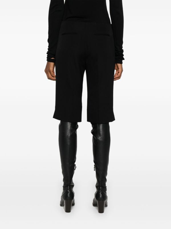 The Row Black Juna Shorts | Browns Knee-Length Shorts