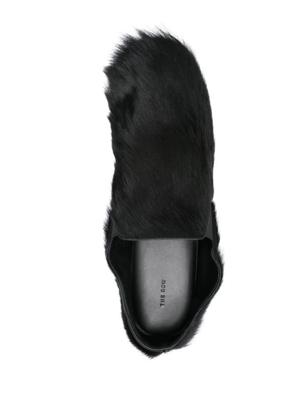 The Row Black Vincit Slippers | Browns Slippers