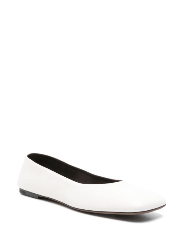The Row Square Toe Ballet Flats | Browns Ballerina Shoes