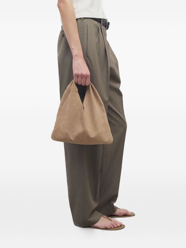 The Row Suede Triangular Tote Bag | Browns Tote Bags