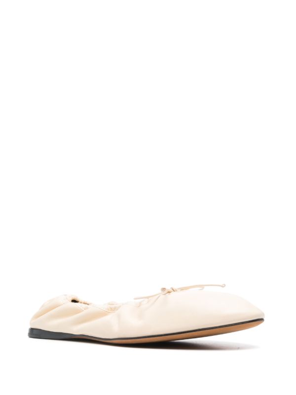 The Row White Awar Ballet Pumps | Browns Ballerina Shoes