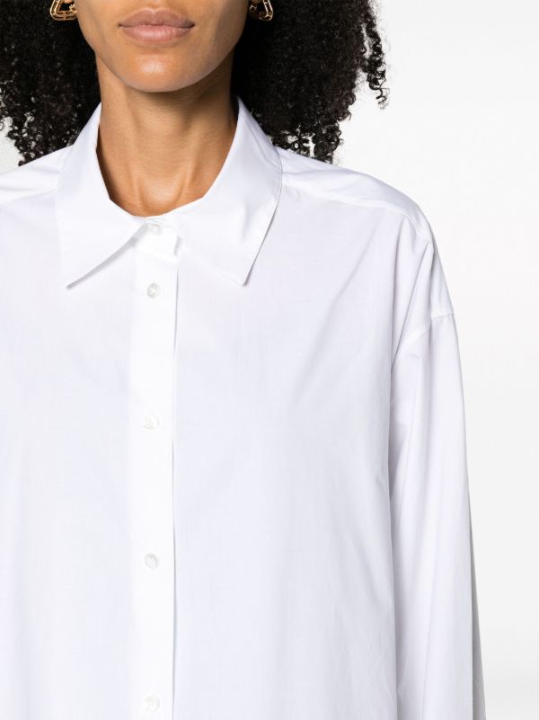 The Row White Point-collar Cotton Shirt | Browns Shirts