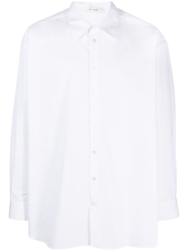 The Row white point-collar cotton shirt | Browns Shirts