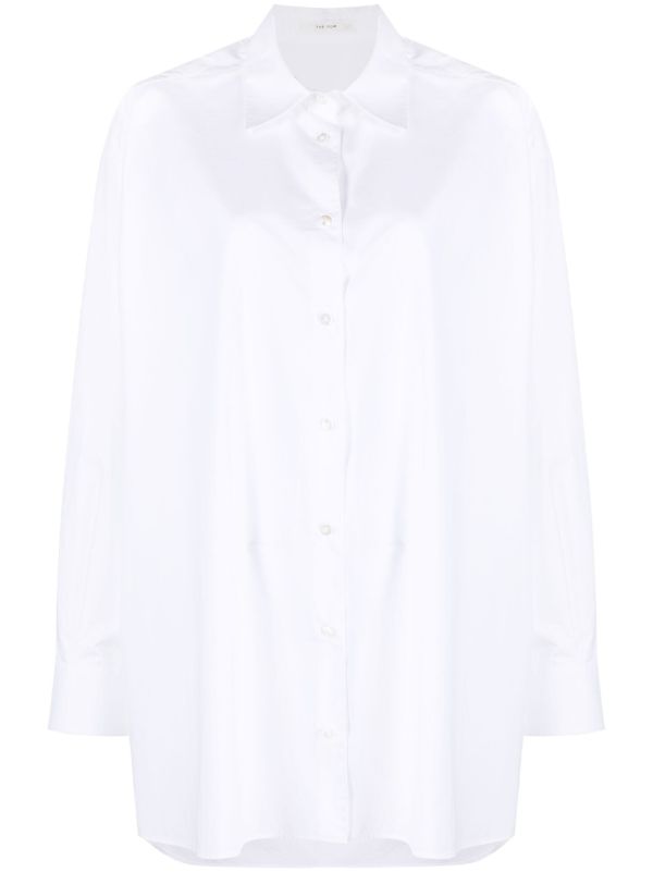 The Row white point-collar cotton shirt | Browns Shirts