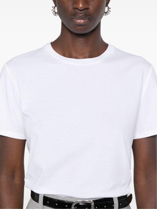 The Row White Short-Sleeve Cotton T-Shirt | Browns T-Shirts & Jersey Shirts