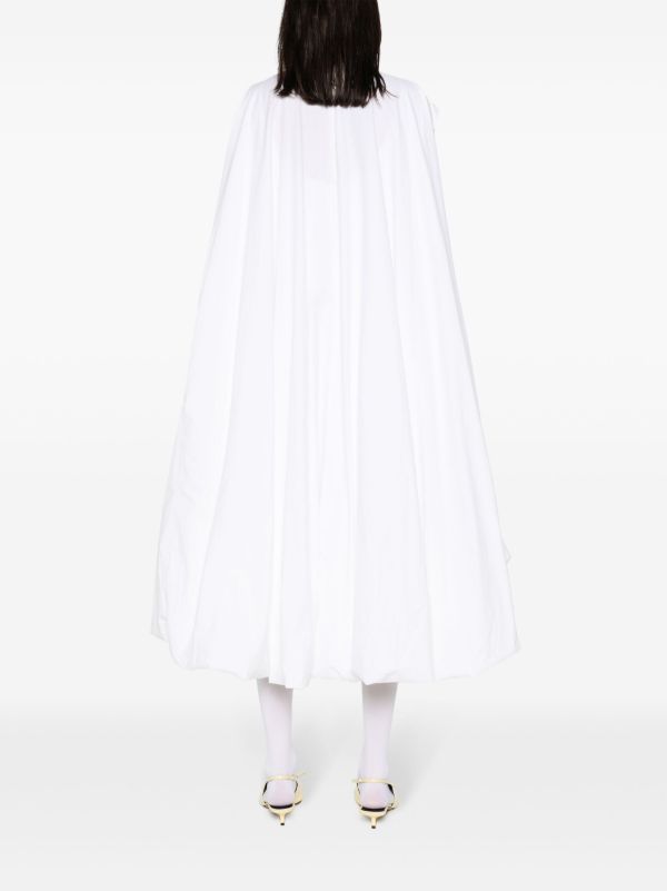 The Row White Tadao Ruffled Poplin Dress | Browns Day Dresses