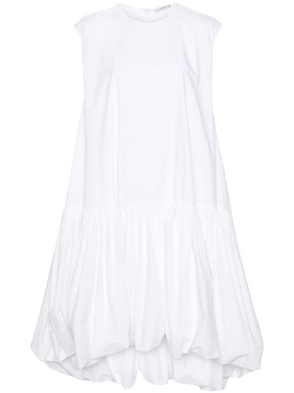 The Row White Tadao Ruffled Poplin Dress | Browns Day Dresses