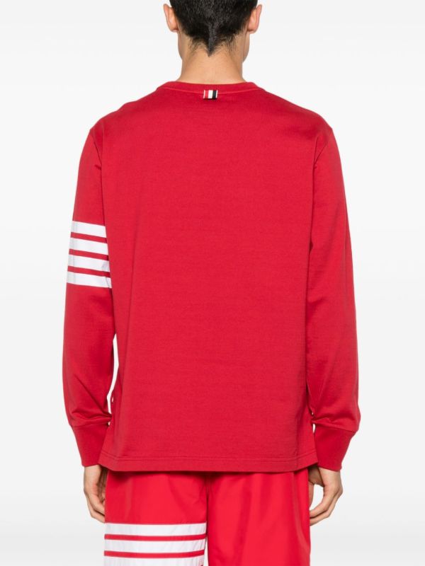 Thom Browne 4-Bar Cotton Sweatshirt | Browns Sweatshirts