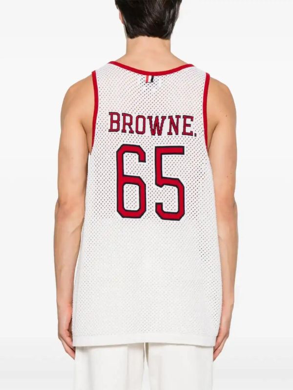 Thom Browne Athletic Tank Top | Browns Vests & Tank Tops