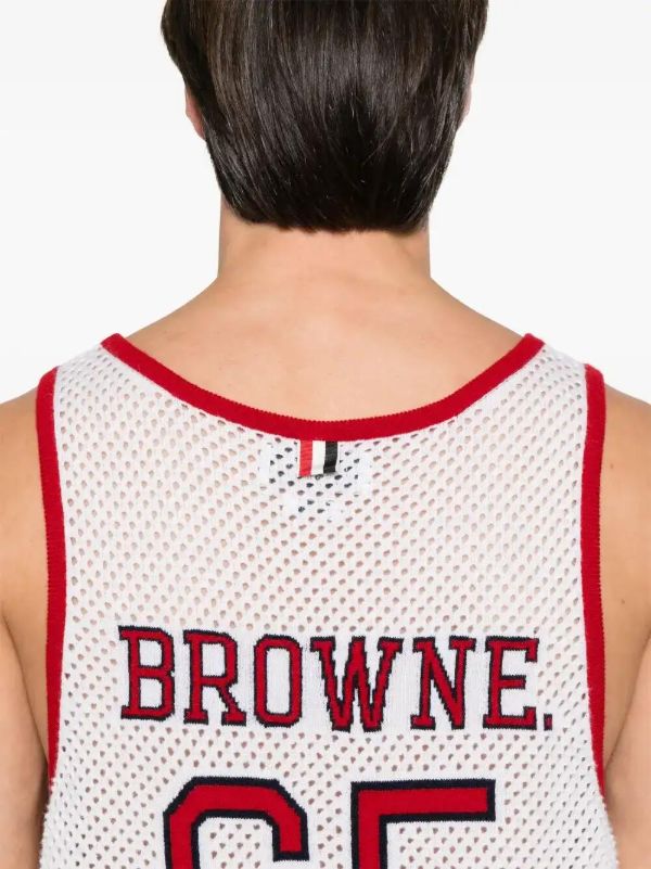 Thom Browne Athletic Tank Top | Browns Vests & Tank Tops