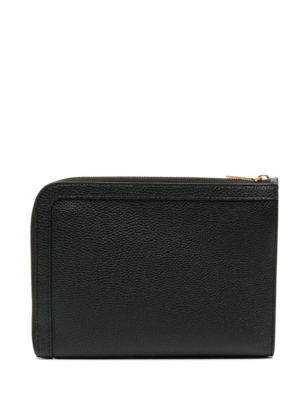 Thom Browne Black RWB Leather Wallet | Browns Wallets & Billfolds