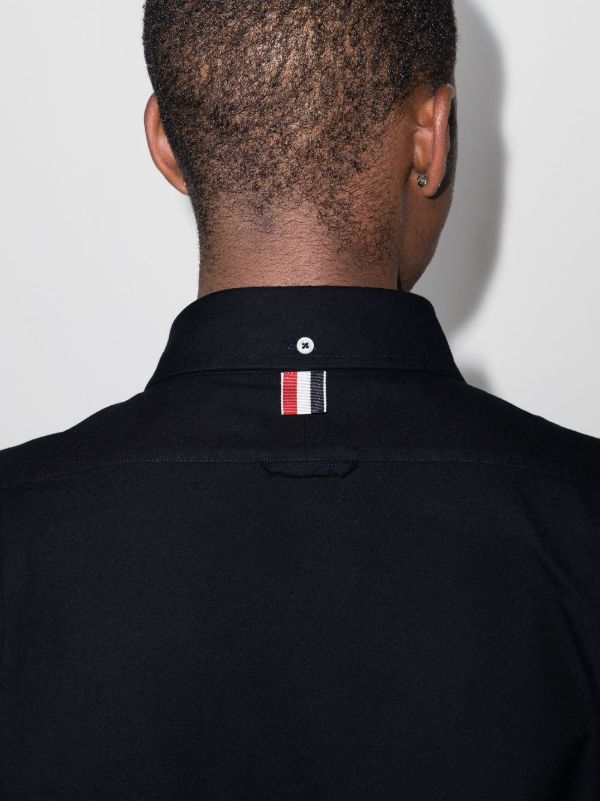 Thom Browne Blue 4-bar Stripe Cotton Shirt | Browns Shirts