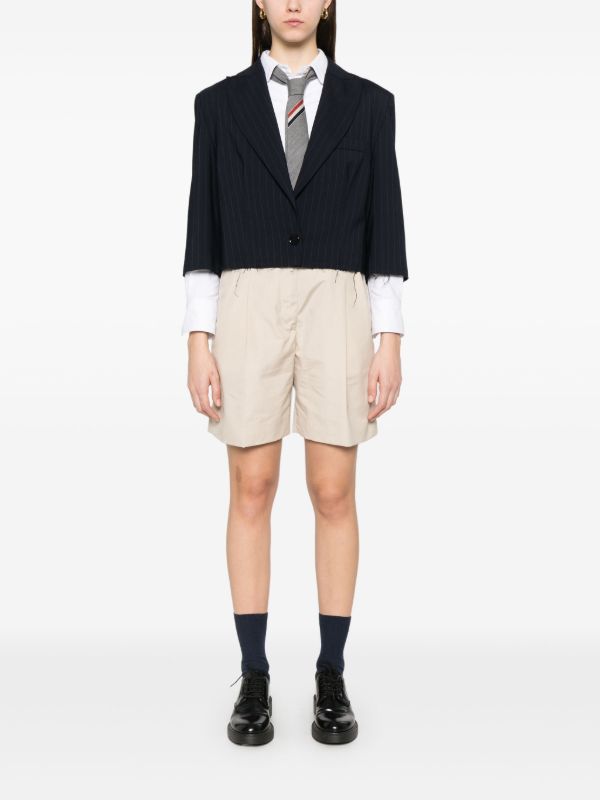 Thom Browne Double-Pleated Shorts | Browns Short & Mini Shorts