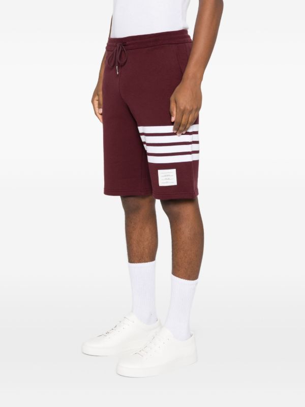 Thom Browne Four-stripe Cotton Shorts | Browns Track & Running Shorts