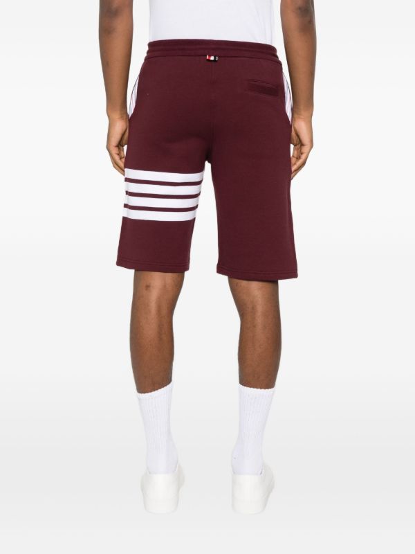 Thom Browne Four-stripe Cotton Shorts | Browns Track & Running Shorts