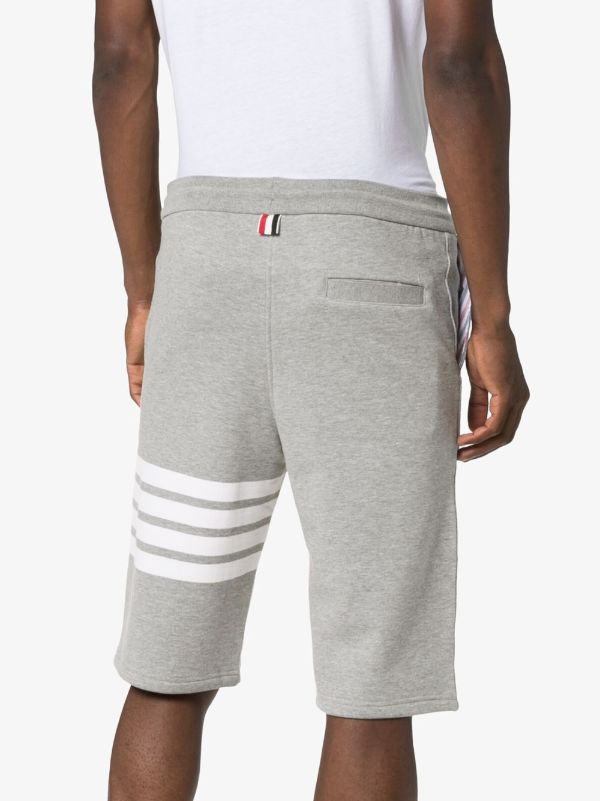 Thom Browne Grey 4-Bar Stripe Track Pants | Browns Drop-Crotch Shorts