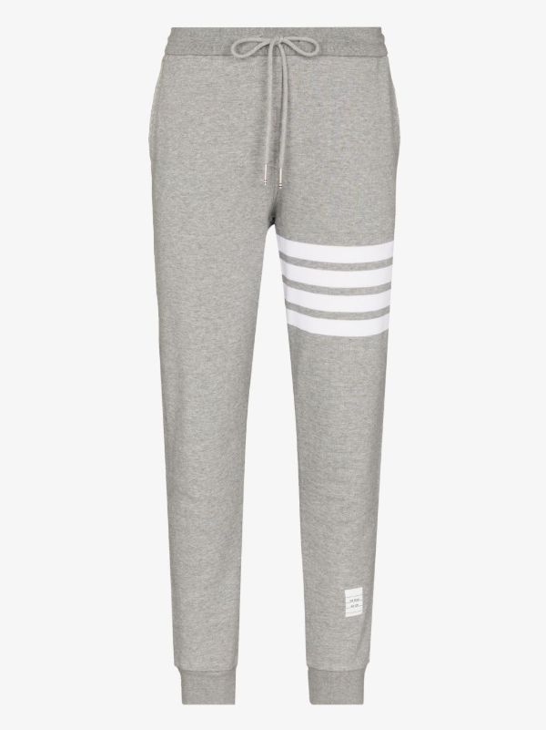 Thom Browne Grey 4-bar Stripe Track Pants | Browns Sweatpants