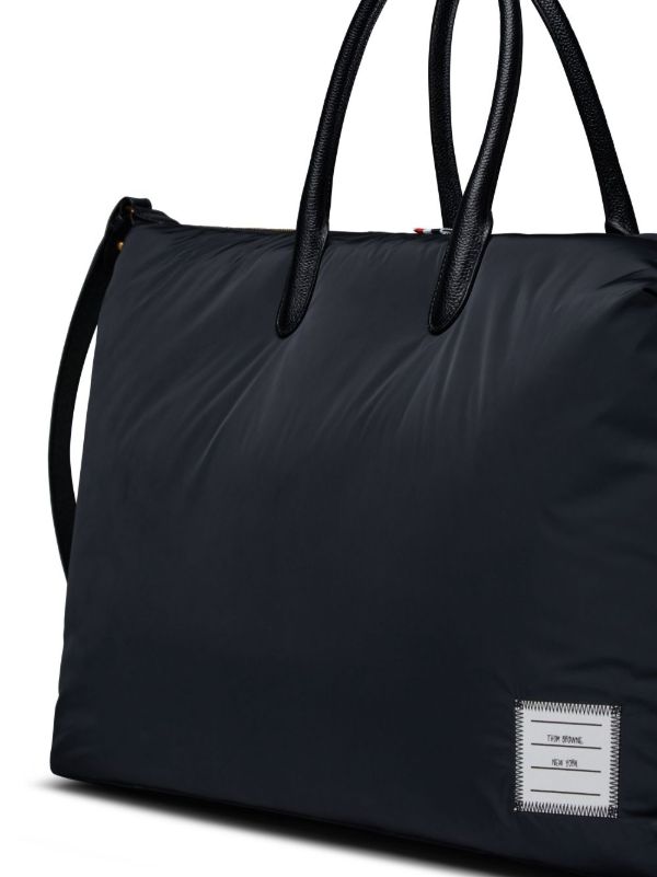 Thom Browne Logo-Patch Duffle Bag | Browns Luggage