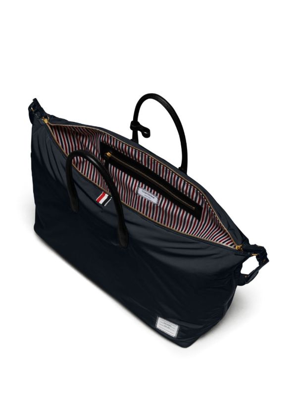 Thom Browne Logo-Patch Duffle Bag | Browns Luggage