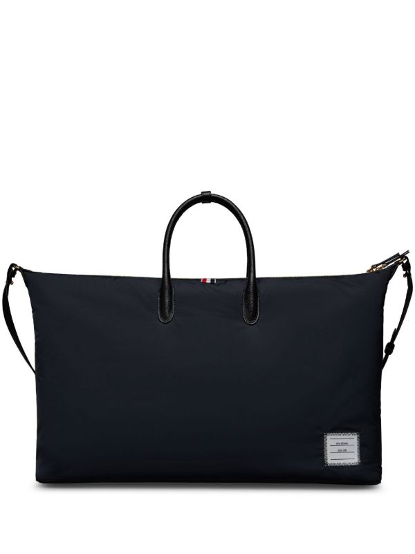 Thom Browne Logo-Patch Duffle Bag | Browns Luggage