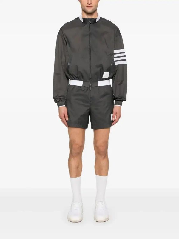 Thom Browne Logo-waistband Ripstop Shorts | Browns Track & Running Shorts