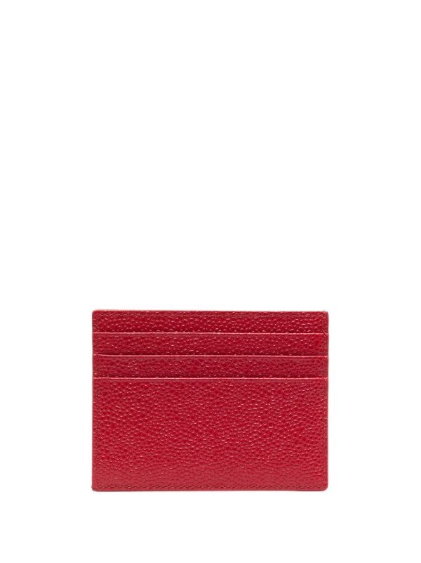Thom Browne Pebbled Leather Cardholder | Browns Wallets & Billfolds