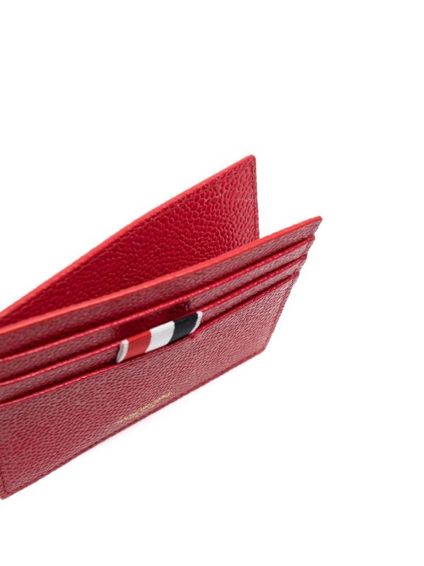 Thom Browne Pebbled Leather Cardholder | Browns Wallets & Billfolds