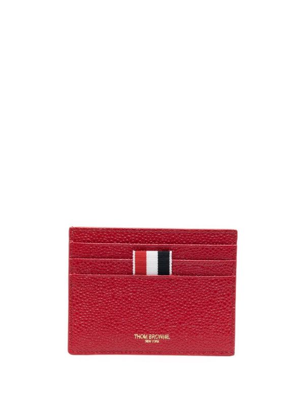 Thom Browne Pebbled Leather Cardholder | Browns Wallets & Billfolds