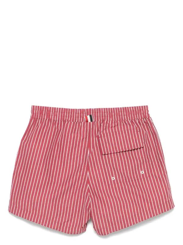 Thom Browne Pinstriped Swim Shorts | Browns Swim & Board Shorts