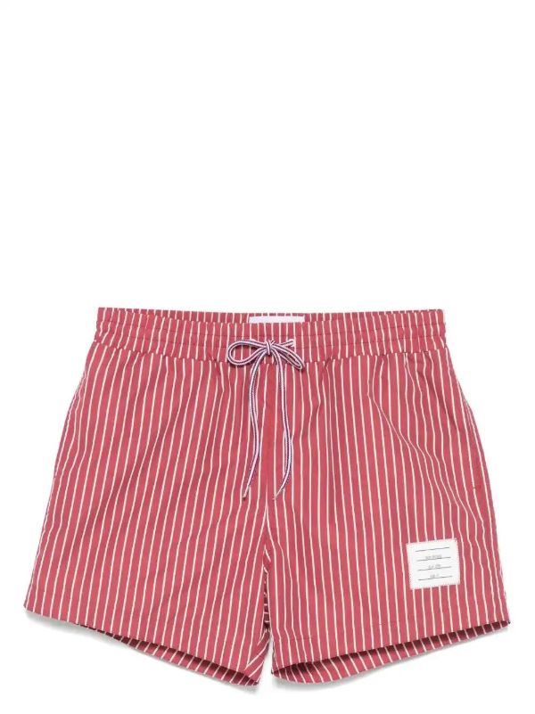 Thom Browne pinstriped swim shorts | Browns Swim & Board Shorts