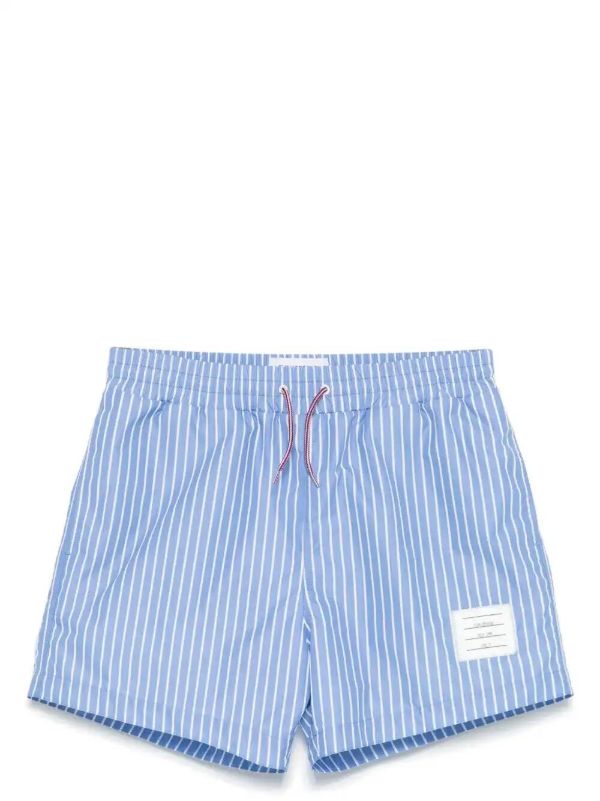 Thom Browne pinstriped swim shorts | Browns Swim & Board Shorts