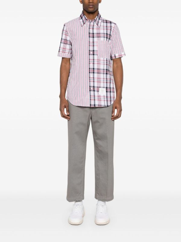 Thom Browne RWB Stripe Cotton Chinos | Browns Chinos