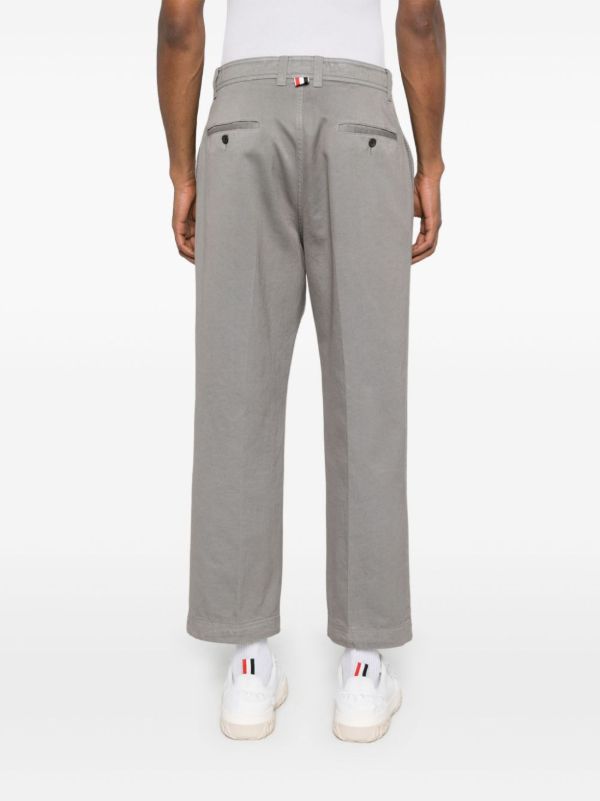 Thom Browne RWB Stripe Cotton Chinos | Browns Chinos