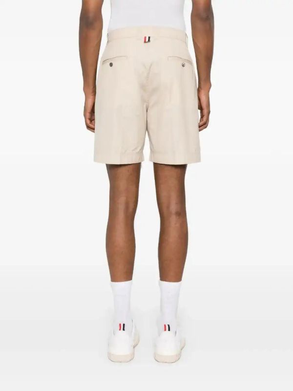 Thom Browne RWB-Tab Chino Shorts | Browns Khaki Shorts