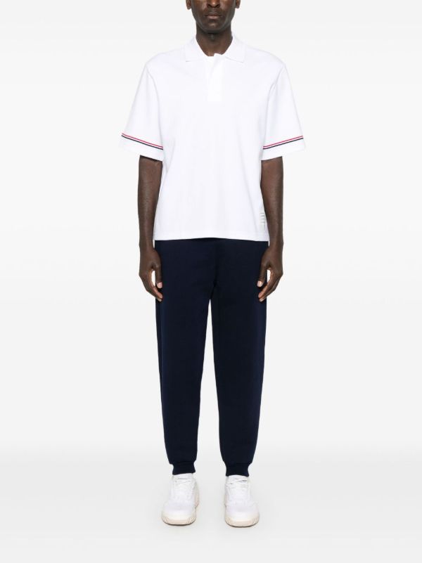 Thom Browne Striped Polo Shirt | Browns Polo Shirts