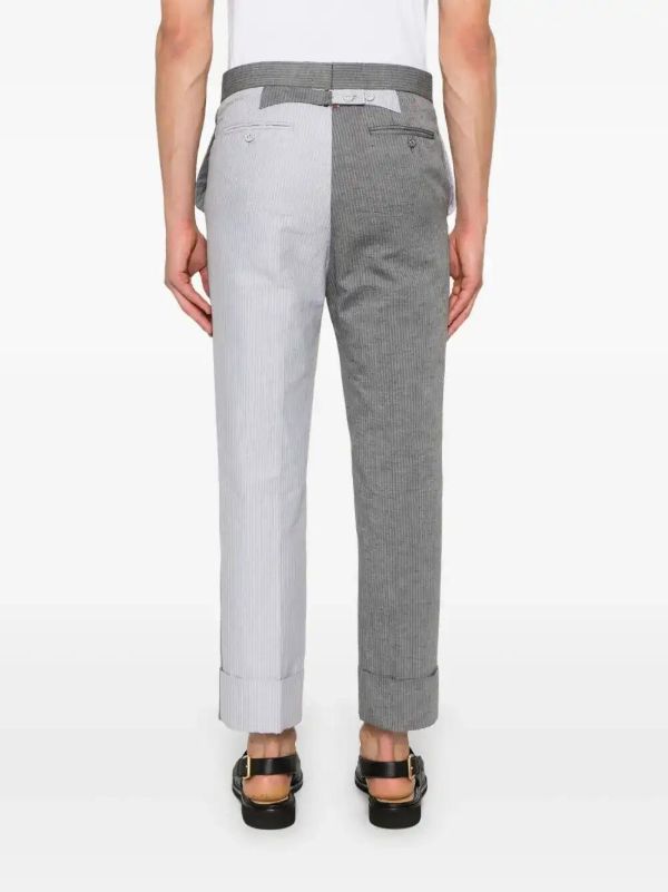 Thom Browne Striped Trousers | Browns Cropped Pants