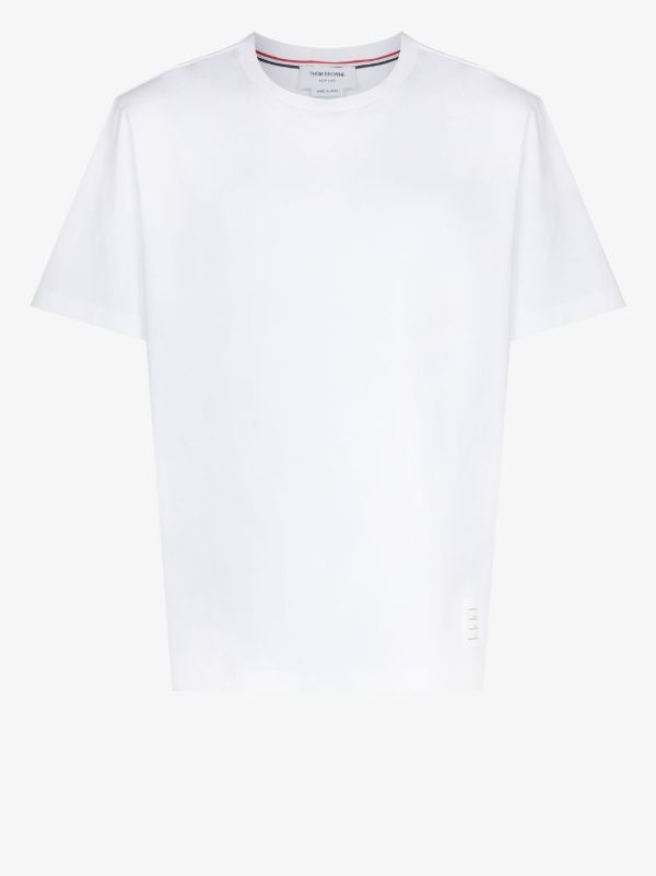Thom Browne white cotton T-shirt | Browns T-Shirts