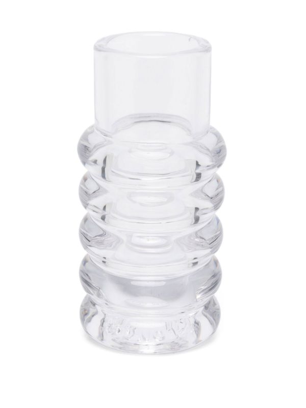 Tom Dixon Clear Press Glass Vase | Browns Vases