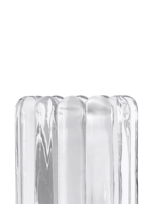 Tom Dixon Clear Press Medium Glass Vase | Browns Vases