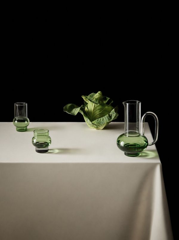 Tom Dixon Green Bump Glass Jug | Browns Glassware