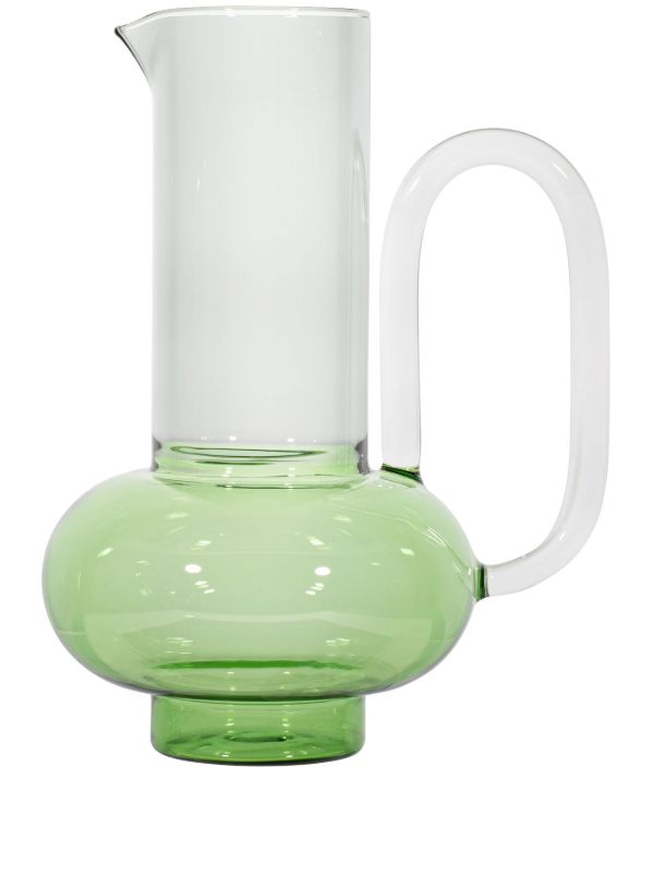 Tom Dixon green Bump glass jug | Browns Glassware