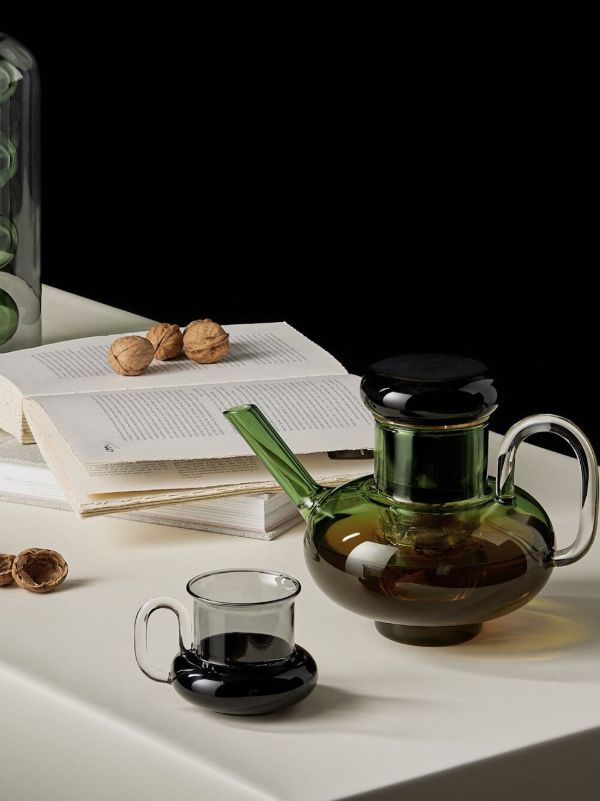 Tom Dixon Green Bump Glass Tea Pot | Browns Homeware