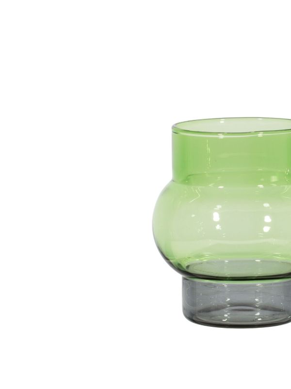 Tom Dixon Green Bump Short Glass Set | Browns Glassware