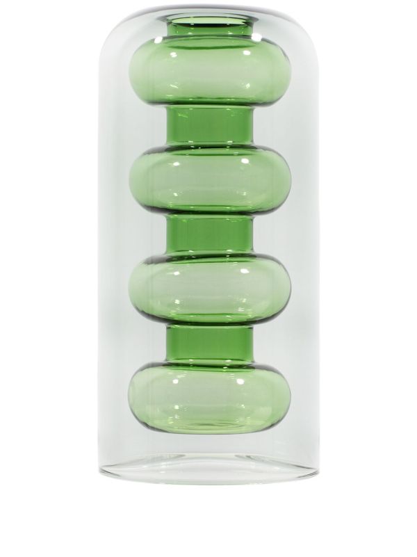 Tom Dixon Green Bump Tall Glass Vase | Browns Homeware